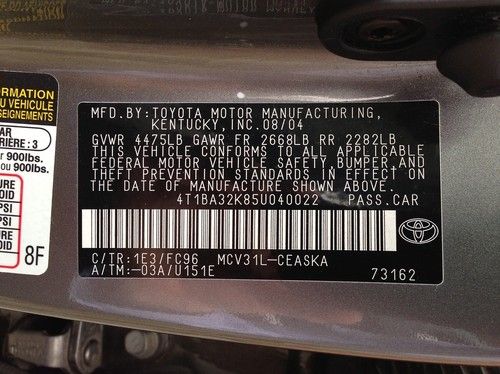 2005 Toyota Camry SE Sedan 4-Door 3.3L, US $11,199.99, image 10
