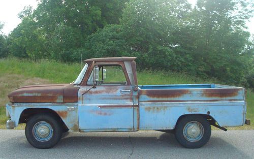 Grandpaws 1966 chevrolet c10 custom cab swb pickup truck-same owner many years