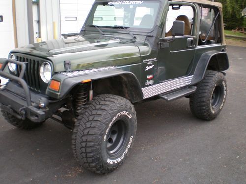 1997 jeep wrangler sport sport utility 2-door 4.0l tj, jacked 4x4 offroader