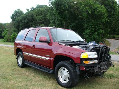 2004 gmc yukon slt sport utility 4-door 5.3l salvage&lt;damaged&lt;rebuildable