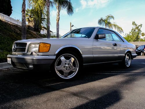 1988 mercedes 560 sec - s. california car - 100k orig miles