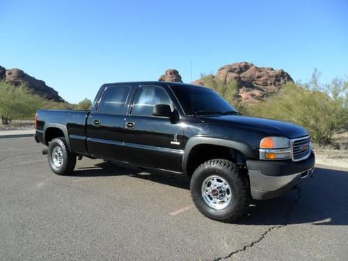 2002 gmc sierra 2500hd crew cab 4x4 duramax diesel