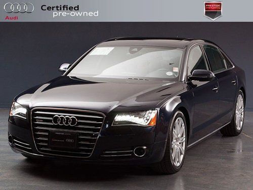 2012 audi a8 l *loaded* certified 100k mile warranty