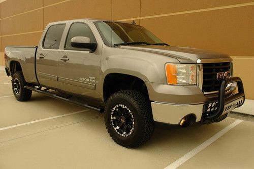 07 gmc sierra 2500hd slt crew cab short bed diesel 4wd navigation roof mint cond