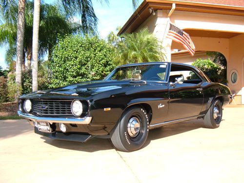 1969 chevrolet camaro copo recreation,black,4 spd,427,restored,show winner.mint!