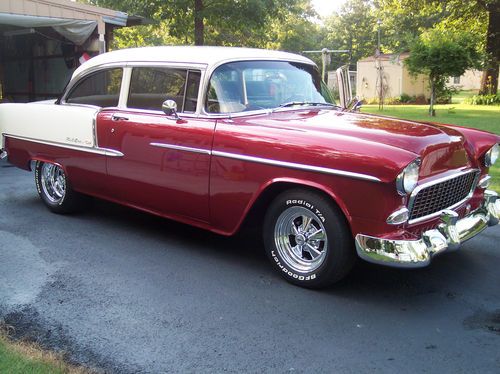 1955 chevrolet bel air 2 door post