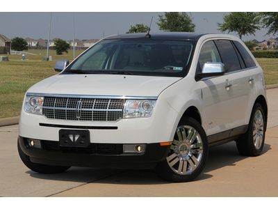 2010 lincoln mkx clean tx title,navigation,pearl white,pano roof,htd/cool seats