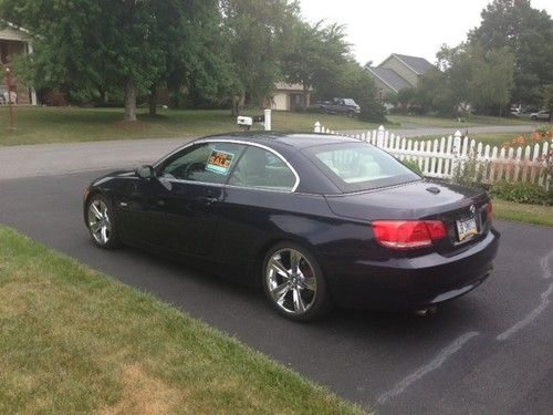 2007 bmw 328i convertible, cream interior, monico blue exterior, 6 speed