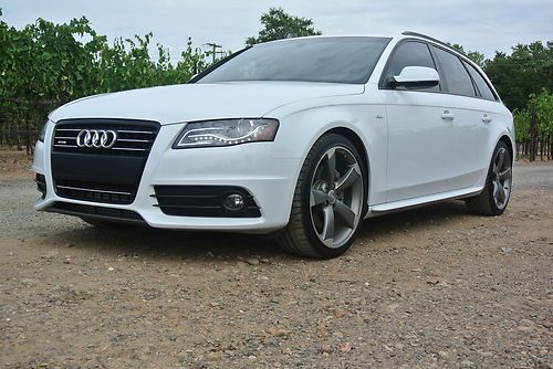 2012 audi avant s-line premium/wagon/loaded/white on black/flawless