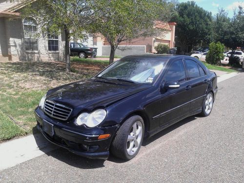 2006 mercedes benz sport  c230, black inter grey exter., blue title 1 owner, 45k