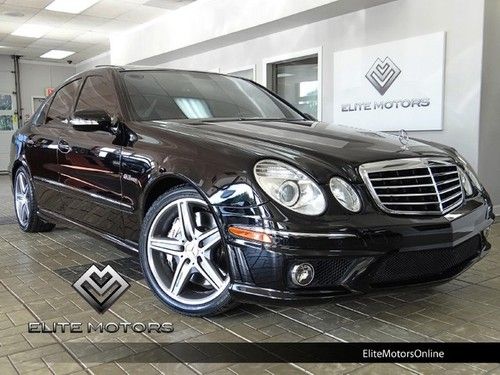 2009 mercedes benz e63 amg sedan navi htd/cld sts pano roof keyless go 1~owner
