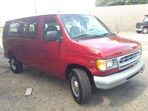 98 ford van e-350 chateau club wagon 12 passenger church shuttle airport no rese