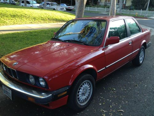 325is bmw 1987, red, e30, well maintained - almost 249,000 miles