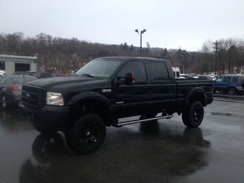 2006 ford f-250 super duty xlt crew cab diesel lifted 4 x 4 no reserve