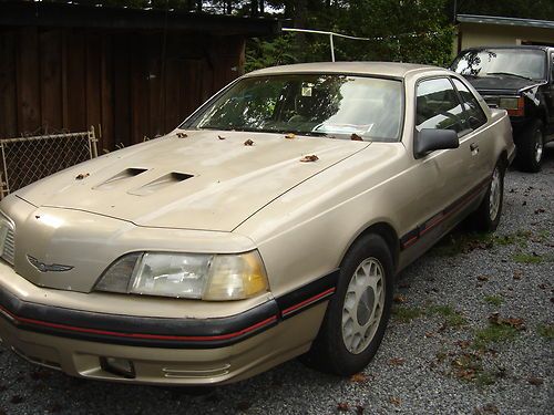 1988 ford thunderbird turbo sedan 2-door 2.3l