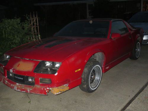 1987 chevrolet camaro z28 iroc-z roller, no engine