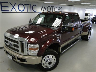 2008 ford f-450 king ranch 4wd dually nav dvd/ent.pkg rear cam cd pdc tow-hitch