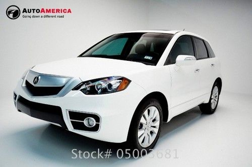 9k mi 2012 white acura rdx  sat radio tech pkg loaded autoamerica