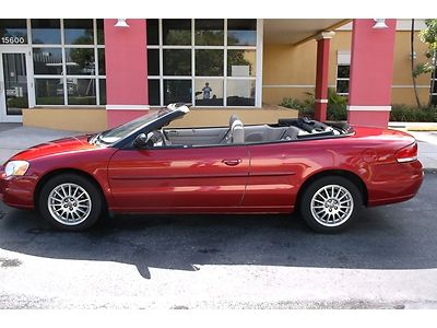 2006 chrysler sebring convertible touring low miles  one owner florida car