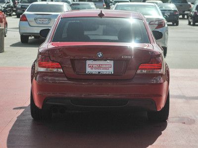RED LEATHER 135i MOONROOF ALLOY WHEELS PADDLE SHIFTERS, image 8