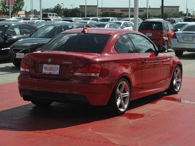 RED LEATHER 135i MOONROOF ALLOY WHEELS PADDLE SHIFTERS, image 9