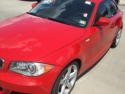 RED LEATHER 135i MOONROOF ALLOY WHEELS PADDLE SHIFTERS, image 23
