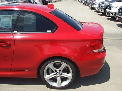 RED LEATHER 135i MOONROOF ALLOY WHEELS PADDLE SHIFTERS, image 26