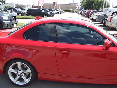 RED LEATHER 135i MOONROOF ALLOY WHEELS PADDLE SHIFTERS, image 30