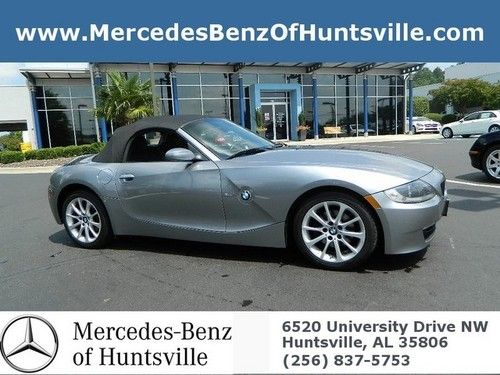 Bmw z z4 convertible sports car grey gray silver leather finance