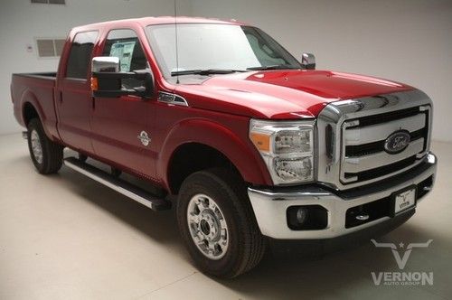 2013 lariat crew 4x4 trailer tow package leather v8 diesel 18s chrome