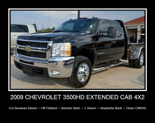 4x2 duramax diesel -- 1 owner -- cm flatbed -- remote start -- clean carfax!