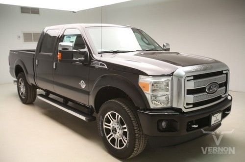 2014 platinum crew 4x4 fx4 navigation 20s aluminum leather heated v8 diesel