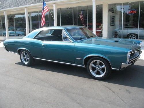 1966 pontiac gto marina turquoise 455 disc brakes 12 bolt documented restoration