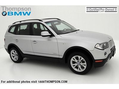 2010 bmw x3 3.0i all wheel drive premium package 100,000 mile certified warranty