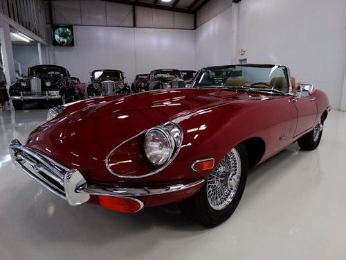 1970 jaguar e-type roadster, 4-speed manual trnasmission, factory a/c!