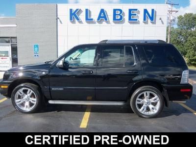 2010 mercury mountaineer premium v8 awd certified 20" wheels clean!