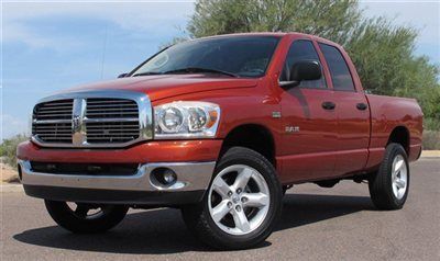 **no reserve** 2008 dodge ram 1500 slt 4x4 crew sb 5.7l hemi 1 az owner no rust!