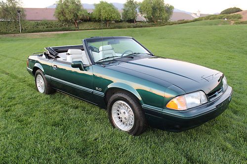 1990 mustang limited editon convertible ho 5.0 7-up edition 25th anniversary car