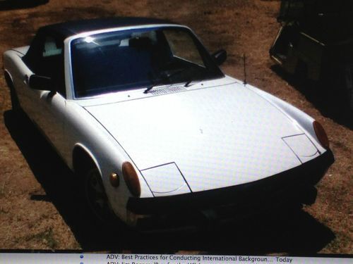 1974 porsche 914 white exterior - black interior 2 door, rear wheel dr., manual