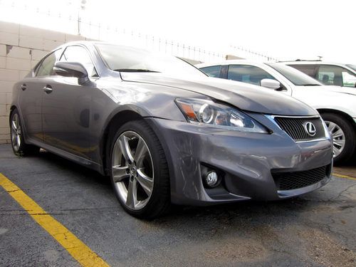 2012 lexus is250, navigation, automatic, loaded, wrecked and rebuildable!
