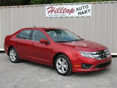 2012 ford fusion se 4 cyl red rebuilt cruise sync keyless  blue tooth cloth 12 k