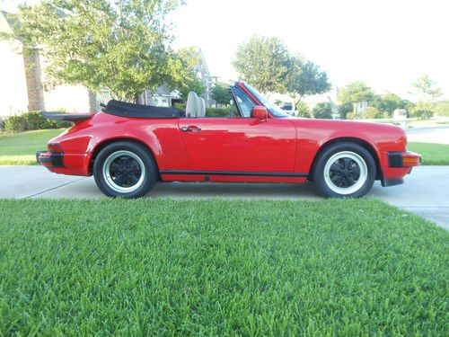 1986 porsche 911 carrera convertible 2-door 3.2l