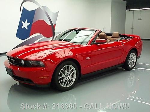 2012 ford mustang gt 5.0 convertible htd leather 7k mi texas direct auto