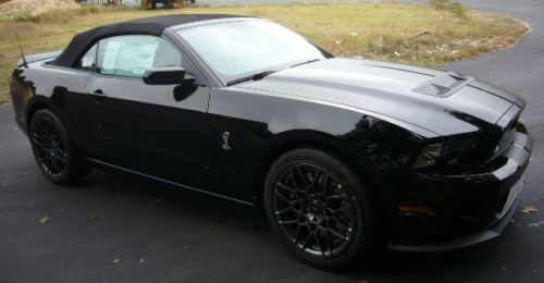 821a GT 500 14 super charged 5.8L svt black convertible recaro racing track pack, image 29