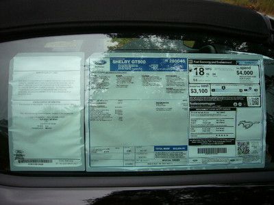 821a GT 500 14 super charged 5.8L svt black convertible recaro racing track pack, image 35