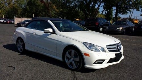 2011 mercedes benz e550 convertible, white,navigation,keyless go,heated seat,amg