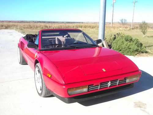 86 ferrari mondial 3.2 convertible - new top - original and 360 modena wheels