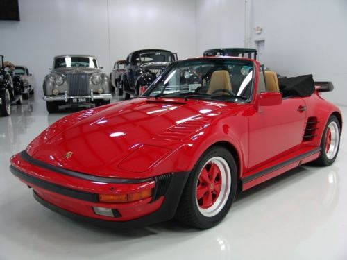 1985 porsche 911 cabriolet turbo slant-nose conversion, 50,946 original miles!