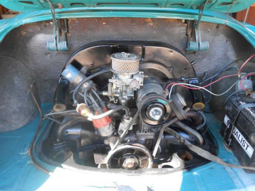 1964 VW Ghia Convt. Green with Beige Canvas Top, US $12,000.00, image 10