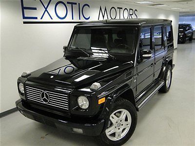 2003 mercedes g500 awd!! blk/blk! nav heated-sts rear-pdc moonroof 6-cd 18&#034;whls